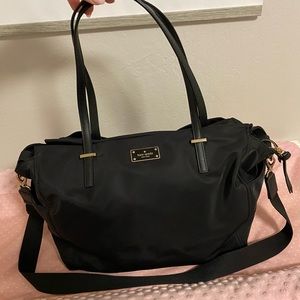 Kate Spade Diaper Bag Black Nylon NWOT